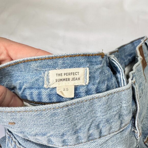 Madewell The Perfect Summer Jean Short Raw Hem Size 25 - Picture 4 of 10